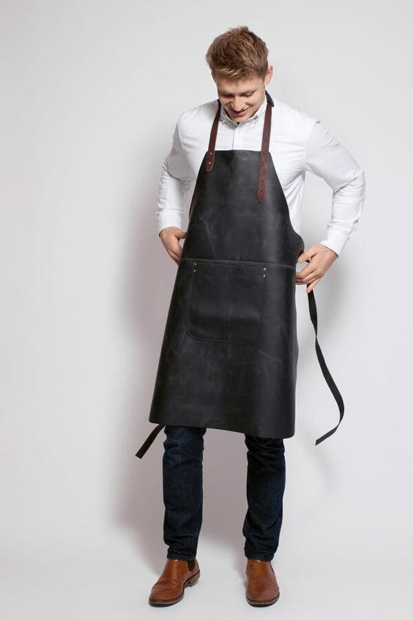 Classic Leather Apron with Front Pocket Stalwart Crafts UK