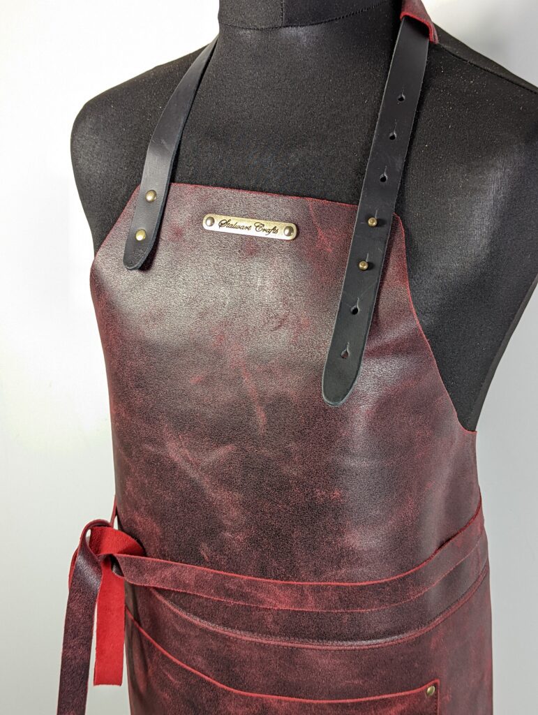 Classic Leather Apron with Front Pocket Stalwart Crafts UK