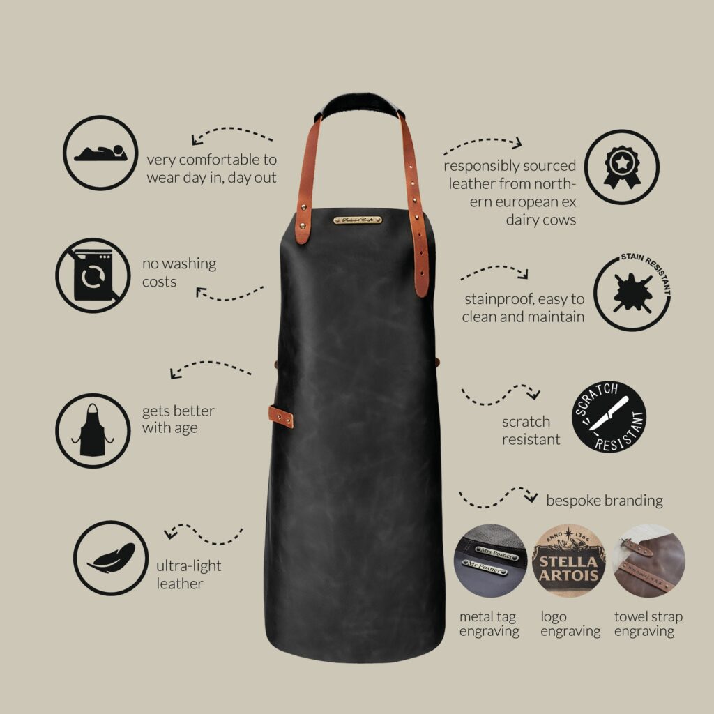 leather apron,leather aprons,leather aprons uk,handcrafted leather aprons,uk aprons