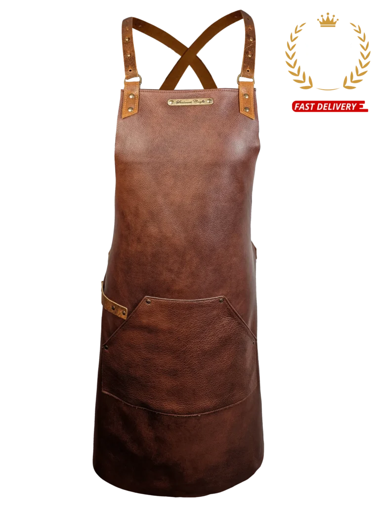 ライト・ランタン STONE BRIDGE leather cover Lanthan apron Cross Strap Leather Apron - Brown | Stalwart Crafts UK